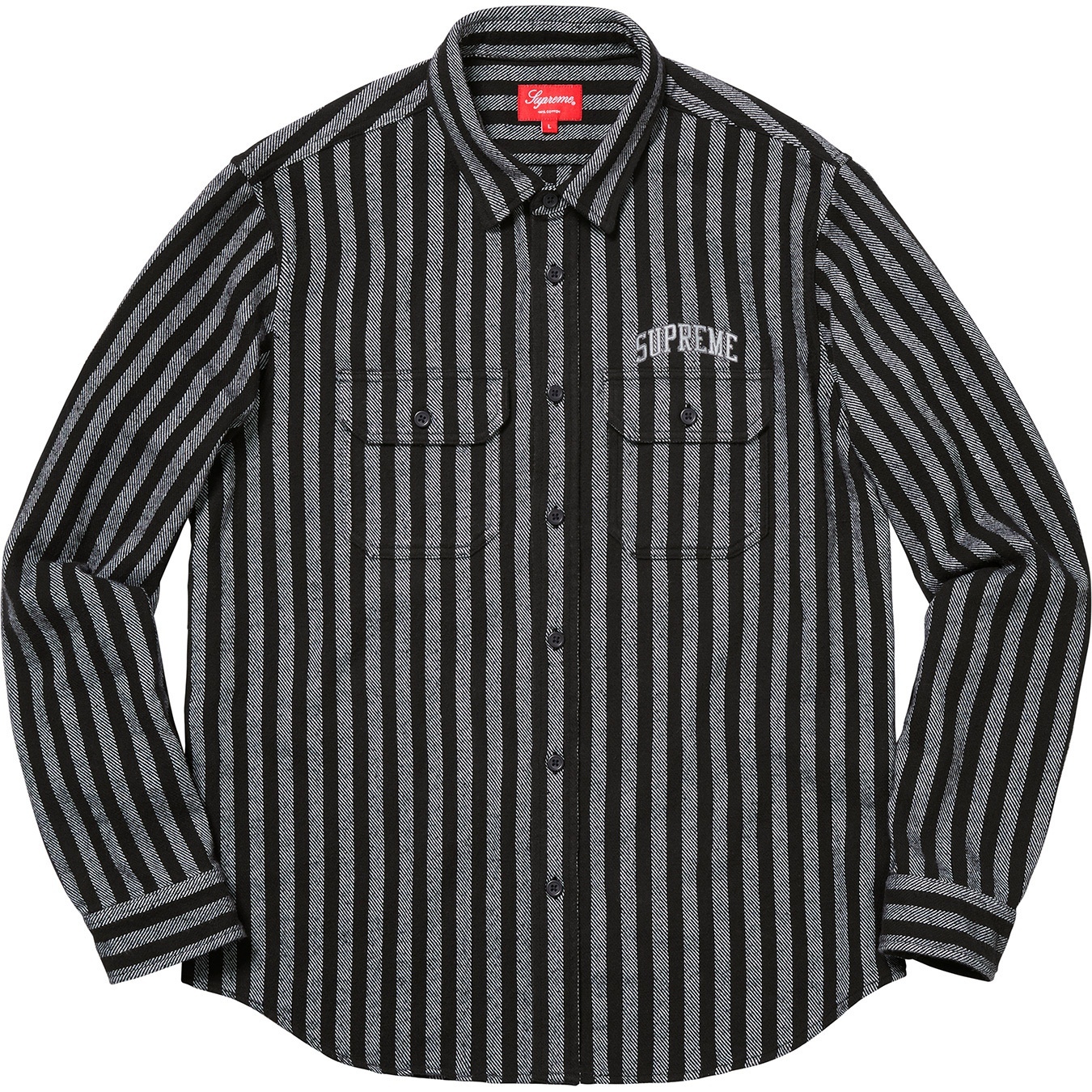 Stripe Heavyweight Flannel Shirt view 5
